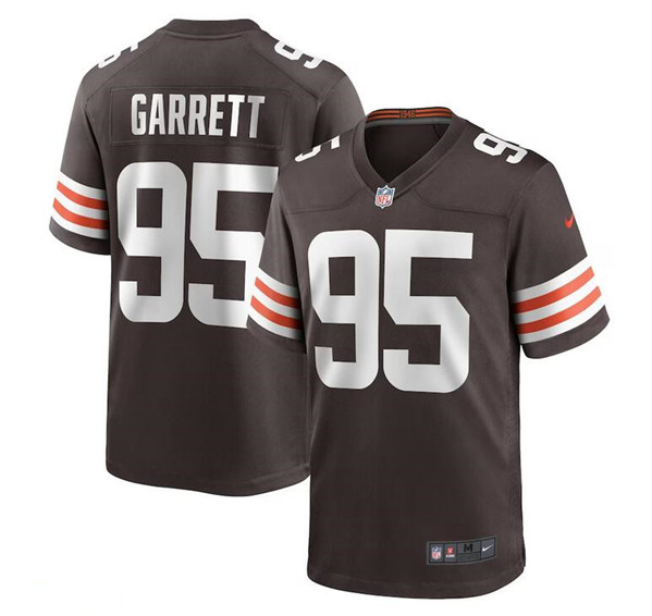 Cleveland Browns #95 Myles Garrett Brown Stitched Game Jersey