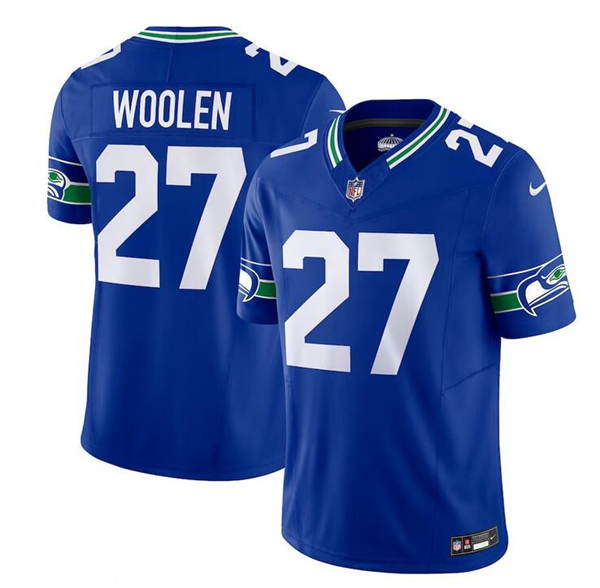 Seattle Seahawks #27 Tariq Woolen Royal 2023 F.U.S.E. Vapor Untouchable Limited Stitched Jersey