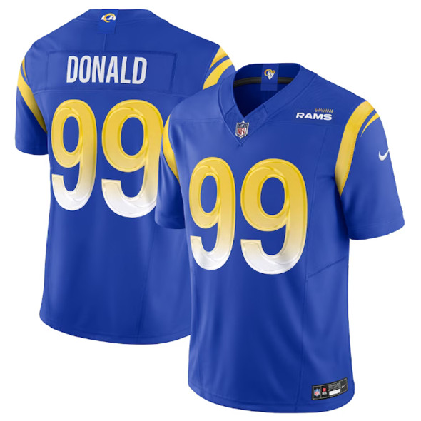 Los Angeles Rams #99 Aaron Donald Royal 2023 F.U.S.E. Vapor Untouchable Limited Stitched Jersey