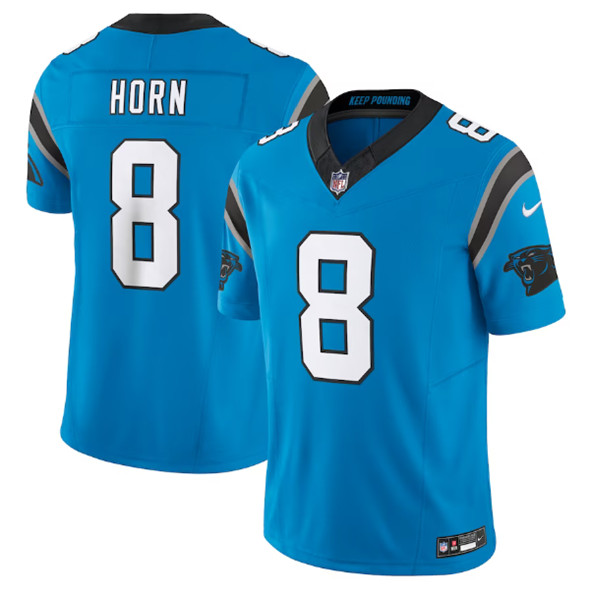 Carolina Panthers #8 Jaycee Horn Blue 2023 F.U.S.E. Vapor Untouchable Stitched Jersey