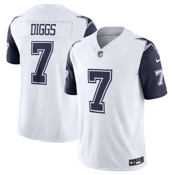 Dallas Cowboys #7 Trevon Diggs White 2023 F.U.S.E. Vapor Limited Stitched Jersey