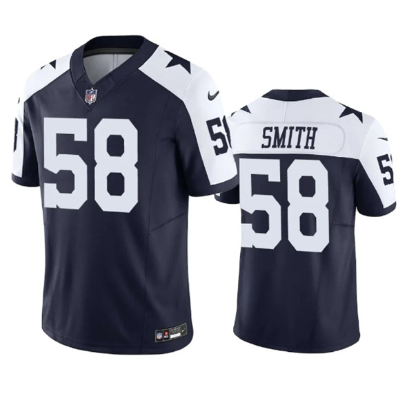 Dallas Cowboys #58 Mazi Smith Navy 2023 F.U.S.E. Vapor Limited Stitched Jersey