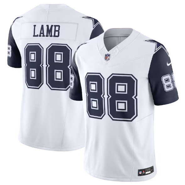 Dallas Cowboys #88 CeeDee Lamb White 2023 F.U.S.E. Vapor Limited Stitched Jersey