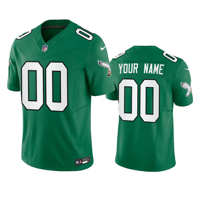 Philadelphia Eagles Custom Green 2023 F.U.S.E. Vapor Untouchable Stitched Jersey