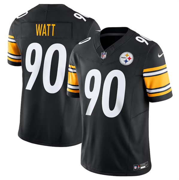 Pittsburgh Steelers #90 T.J. Watt Black 2023 F.U.S.E. Vapor Untouchable Limited Stitched Jersey