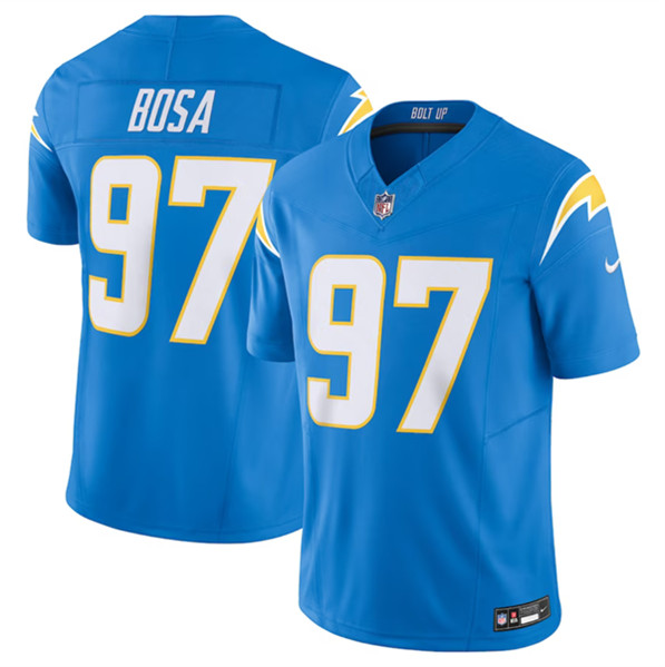Los Angeles Chargers #97 Joey Bosa Blue 2023 F.U.S.E. Vapor Untouchable Limited Stitched Jersey