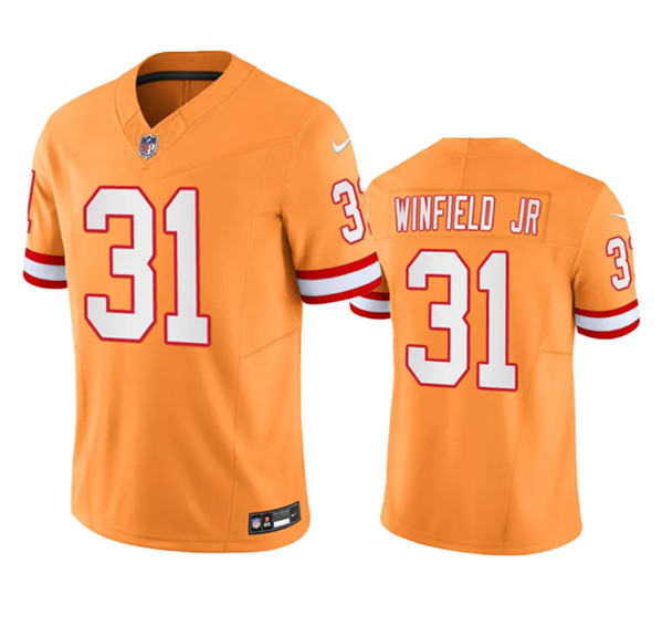 Tampa Bay Buccaneers #31 Antoine Winfield Jr. Orange 2023 F.U.S.E. Throwback Limited Stitched Jersey