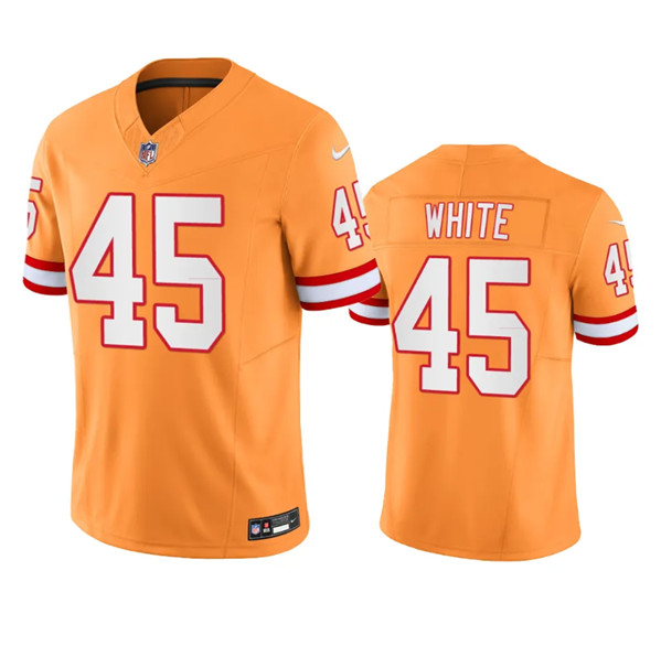 Tampa Bay Buccaneers #45 Devin White Orange 2023 F.U.S.E. Throwback Limited Stitched Jersey