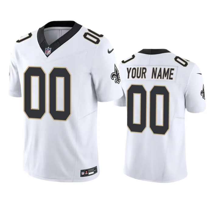 New Orleans Saints Custom White 2023 F.U.S.E. Vapor Untouchable Limited Stitched Jersey