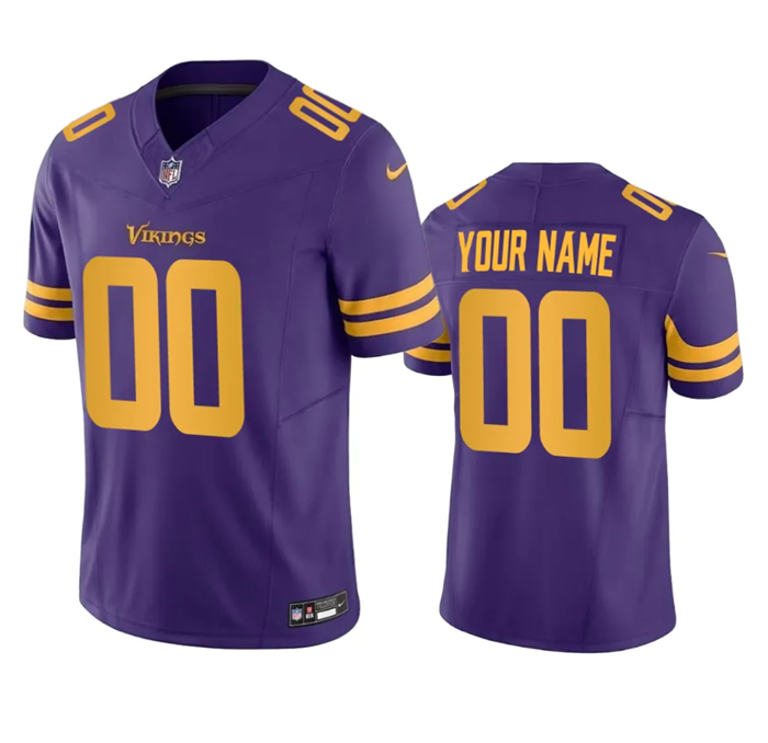 Minnesota Vikings Custom Purple 2023 F.U.S.E. Color Rush Stitched Jersey