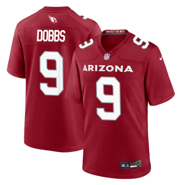 Arizona Cardinals #9 Joshua Dobbs Red 2023 Stitched Game Jersey