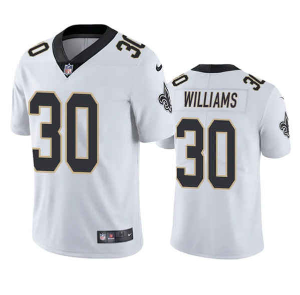 New Orleans Saints #30 Jamaal Williams White Vapor Untouchable Stitched Jersey