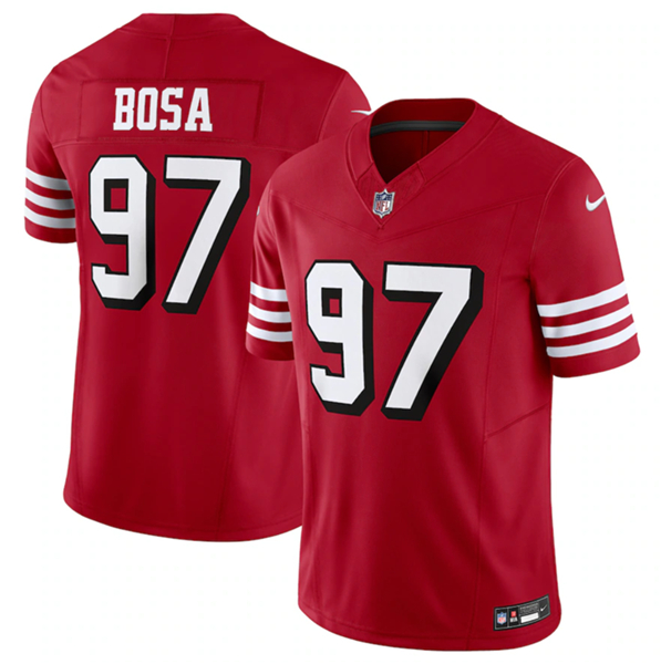 San Francisco 49ers #97 Nick Bosa New Red 2023 F.U.S.E. Vapor Untouchable Limited Stitched Jersey