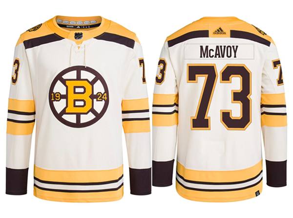Boston Bruins #73 Charlie McAvoy White Stitched Jersey