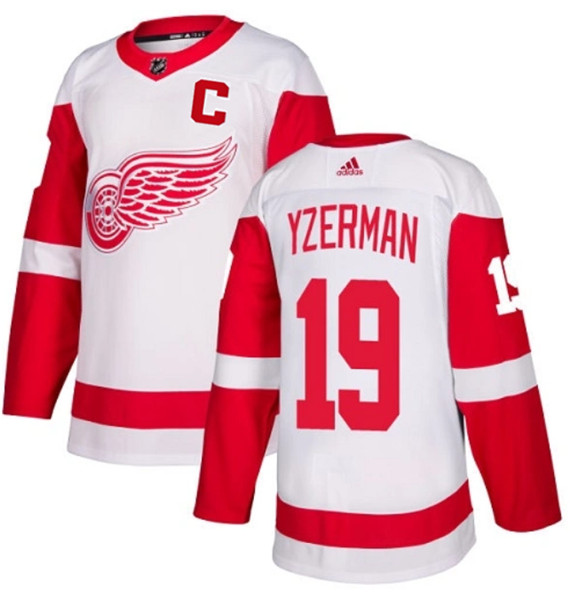 Detroit Red Wings #19 Steve Yzerman White Stitched Jersey