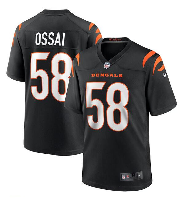 Cincinnati Bengals #58 Joseph Ossai Black Stitched Game Jersey