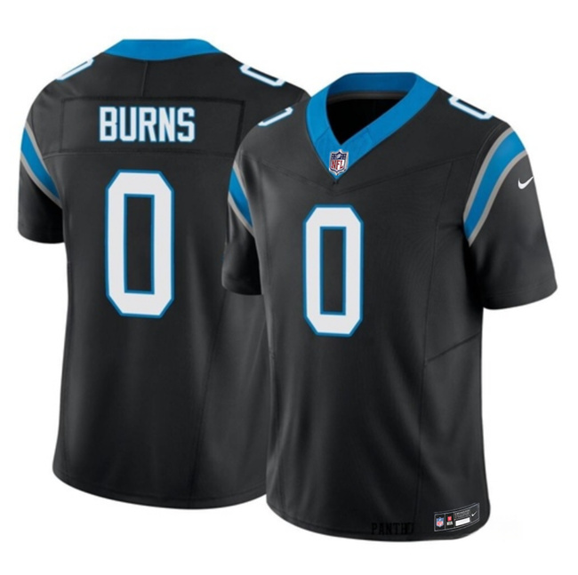 Carolina Panthers #0 Brian Burns Black 2023 F.U.S.E. Vapor Untouchable Stitched Jersey