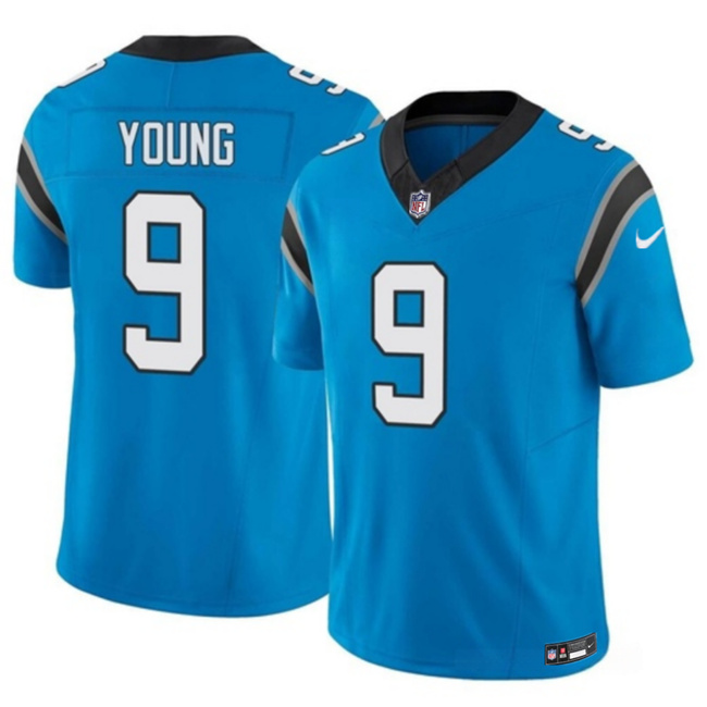 Carolina Panthers #9 Bryce Young Blue 2023 F.U.S.E. Vapor Untouchable Stitched Jersey