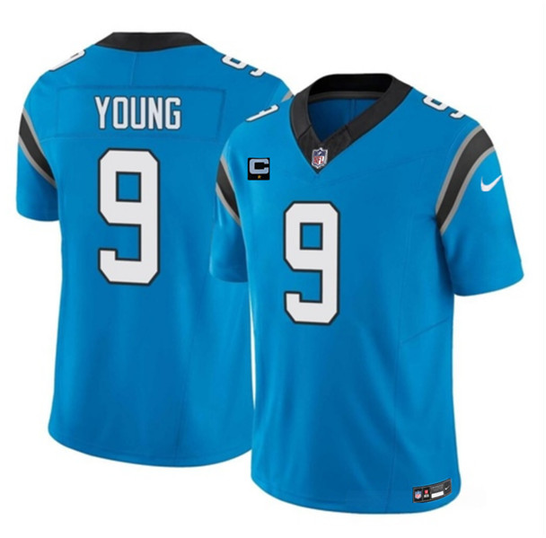 Carolina Panthers #9 Bryce Young Blue 2023 F.U.S.E. With 1-Star C Patch Vapor Untouchable Stitched Jersey