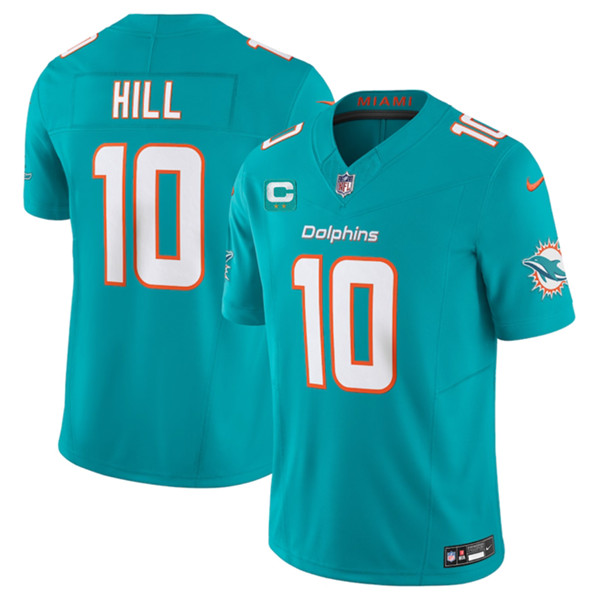 Miami Dolphins #10 Tyreek Hill Aqua 2023 F.U.S.E With 2-Star C Patch Vapor Limited Stitched Jersey