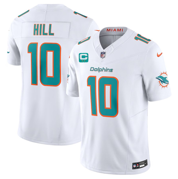 Miami Dolphins #10 Tyreek Hill White 2023 F.U.S.E With 2-Star C Patch Vapor Limited Stitched Jersey