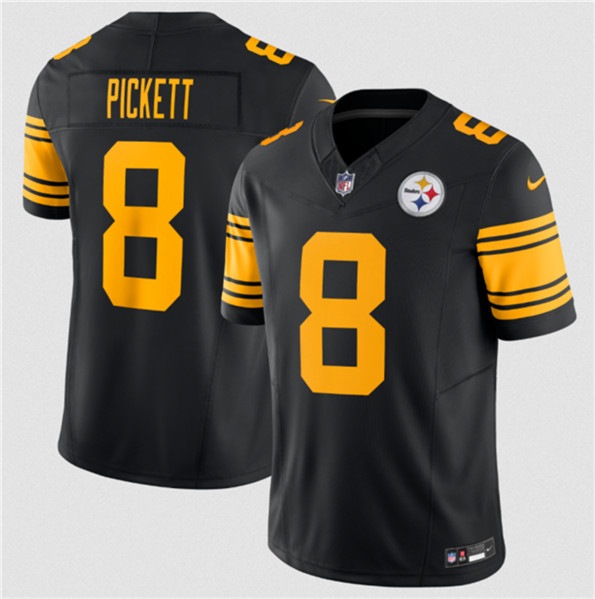 Pittsburgh Steelers #8 Kenny Pickett Black 2023 F.U.S.E. Color Rush Limited Stitched Jersey