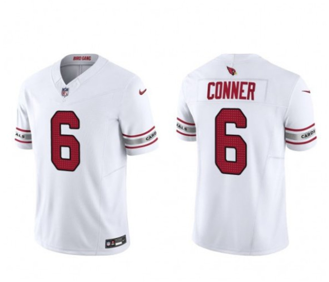 Arizona Cardinals #6 James Conner White 2023 F.U.S.E. Vapor Untouchable F.U.S.E. Limited Stitched Jersey