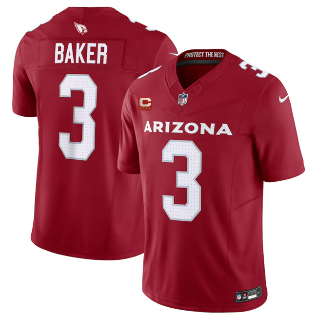 Arizona Cardinals #3 Budda Baker Red 2023 F.U.S.E. With 4-Star C Patch Vapor Untouchable F.U.S.E. Limited Stitched Jersey