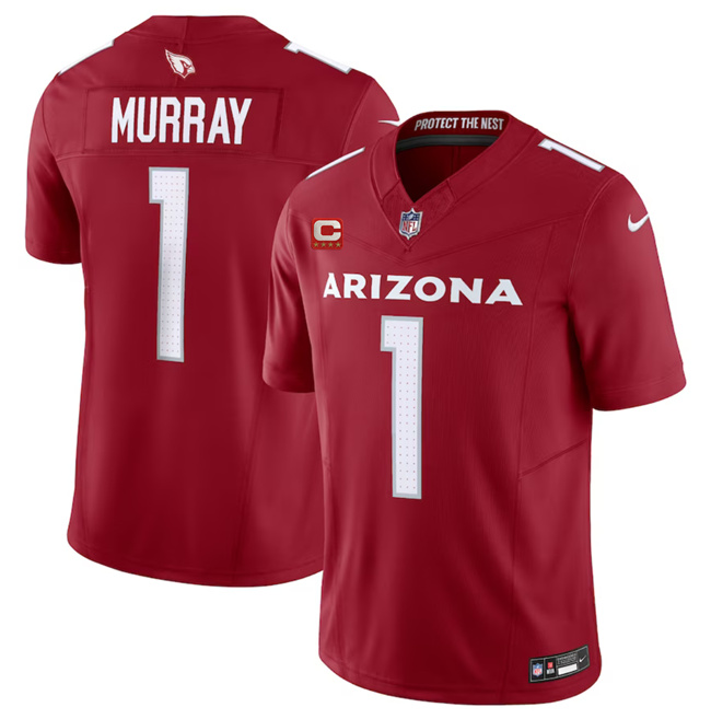 Arizona Cardinals #1 Kyler Murray Red 2023 F.U.S.E. With 4-Star C Patch Vapor Untouchable F.U.S.E. Limited Stitched Jersey