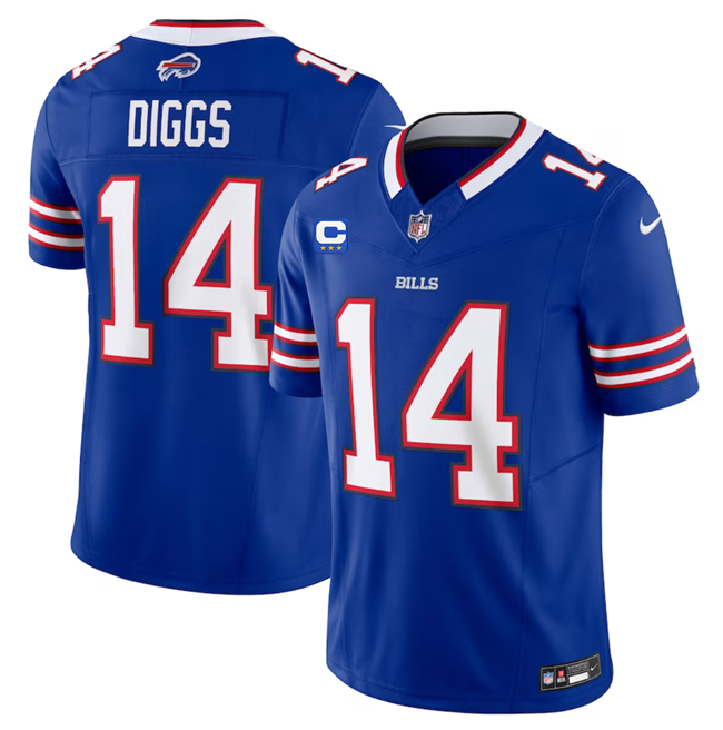 Buffalo Bills #14 Stefon Diggs Blue 2023 F.U.S.E. With 4-Star C Patch Vapor Untouchable Limited Stitched Jersey