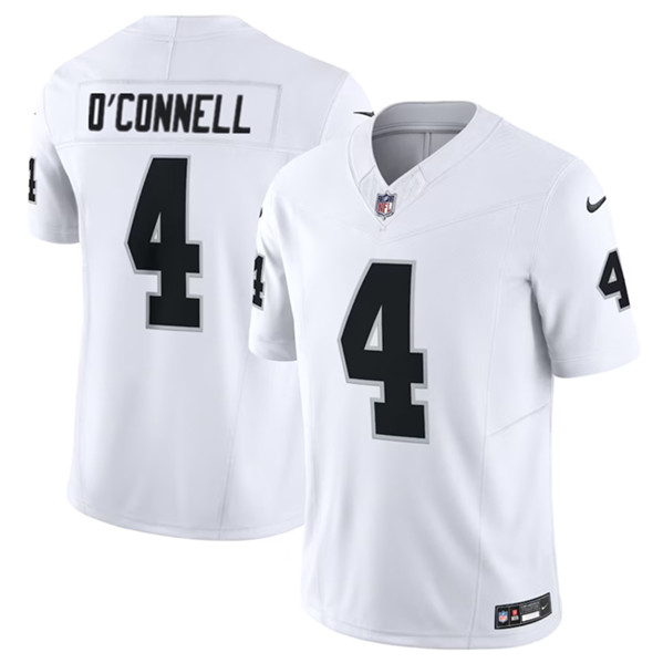 Las Vegas Raiders #4 Aidan O'Connell White 2023 F.U.S.E Vapor Untouchable Stitched Jersey