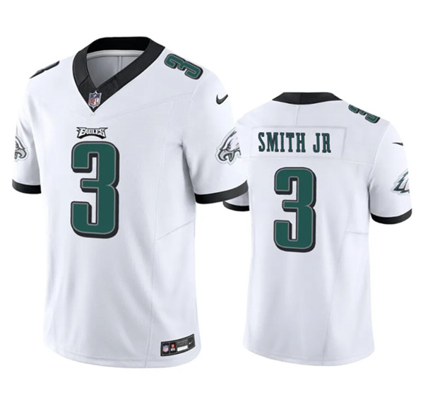 Philadelphia Eagles #3 Nolan Smith JR White 2023 F.U.S.E. Vapor Untouchable Stitched Jersey