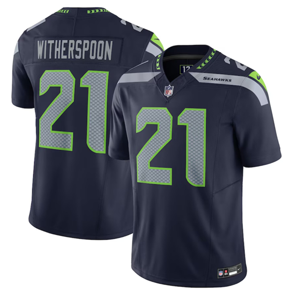 Seattle Seahawks #21 Devon Witherspoon Navy 2023 F.U.S.E. Vapor Untouchable Limited Stitched Jersey