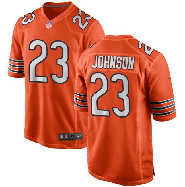 Chicago Bears #23 Roschon Johnson Orange Stitched Game Jersey