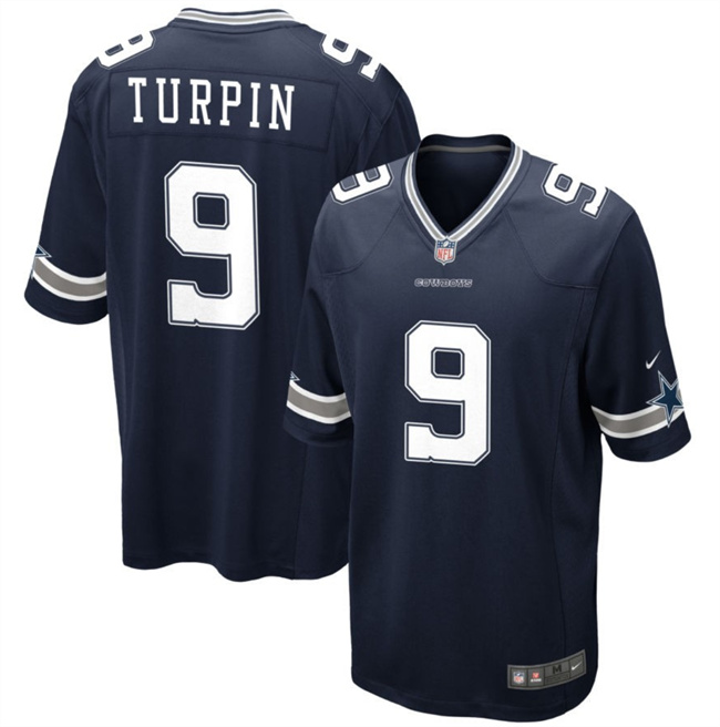 Dallas Cowboys #9 KaVontae Turpin Navy Stitched Game Jersey