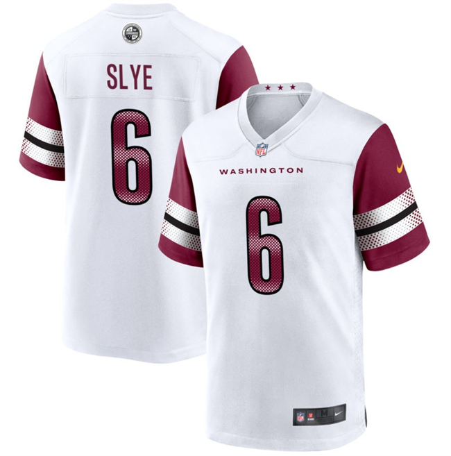 Washington Commanders #6 Joey Slye White Stitched Game Jersey