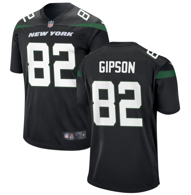 New York Jets #82 Xavier Gipson Black Stitched Jersey
