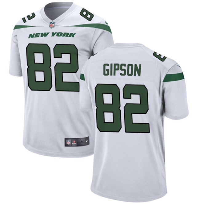 New York Jets #82 Xavier Gipson White Stitched Jersey