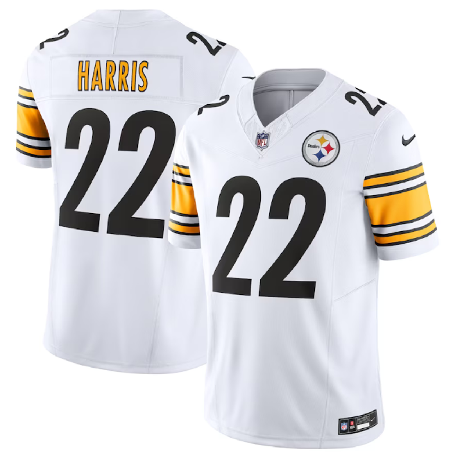 Pittsburgh Steelers #22 Najee Harris White 2023 F.U.S.E. Vapor Untouchable Limited Stitched Jersey