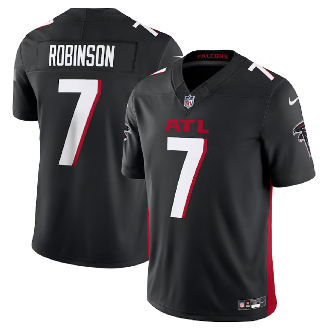 Atlanta Falcons #7 Bijan Robinson Black 2023 F.U.S.E. Vapor Untouchable Limited Stitched Jersey