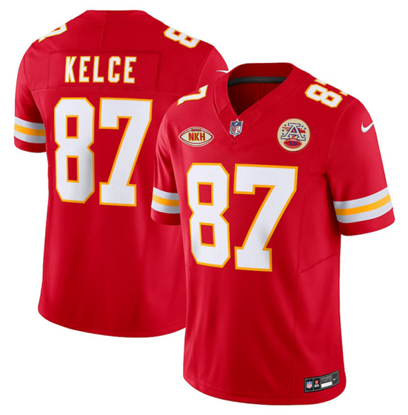 Kansas City Chiefs #87 Travis Kelce Red 2023 F.U.S.E. With 