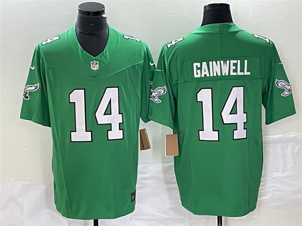 Philadelphia Eagles #14 Kenneth Gainwell Green 2023 F.U.S.E. Vapor Untouchable Stitched Jersey