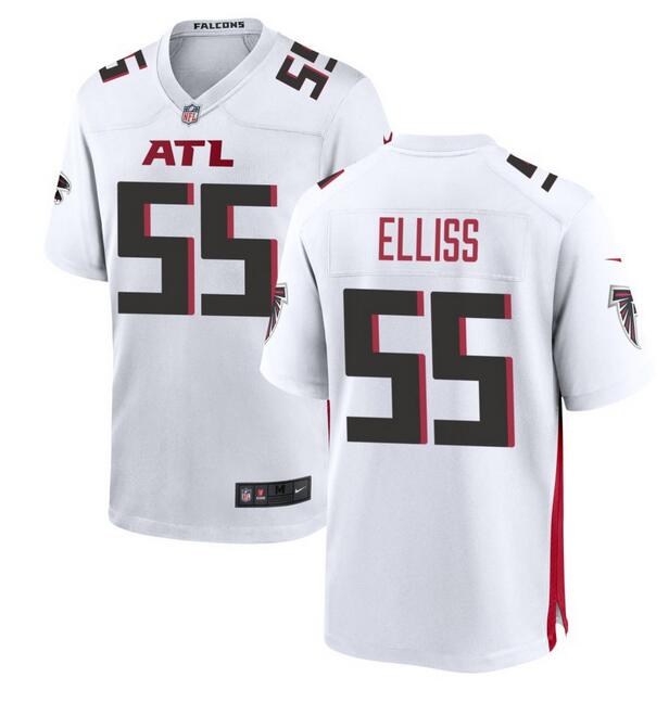 Atlanta Falcons #55 Kaden Elliss White Stitched Game Jersey