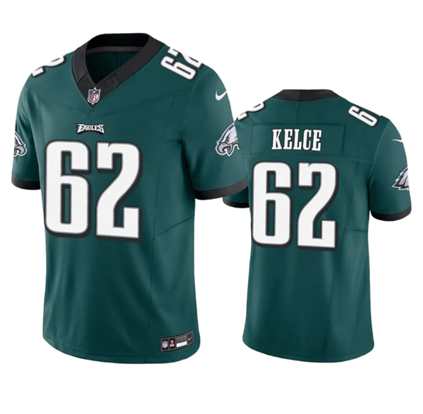 Philadelphia Eagles #62 Jason Kelce Green 2023 F.U.S.E. Vapor Untouchable Limited Stitched Jersey