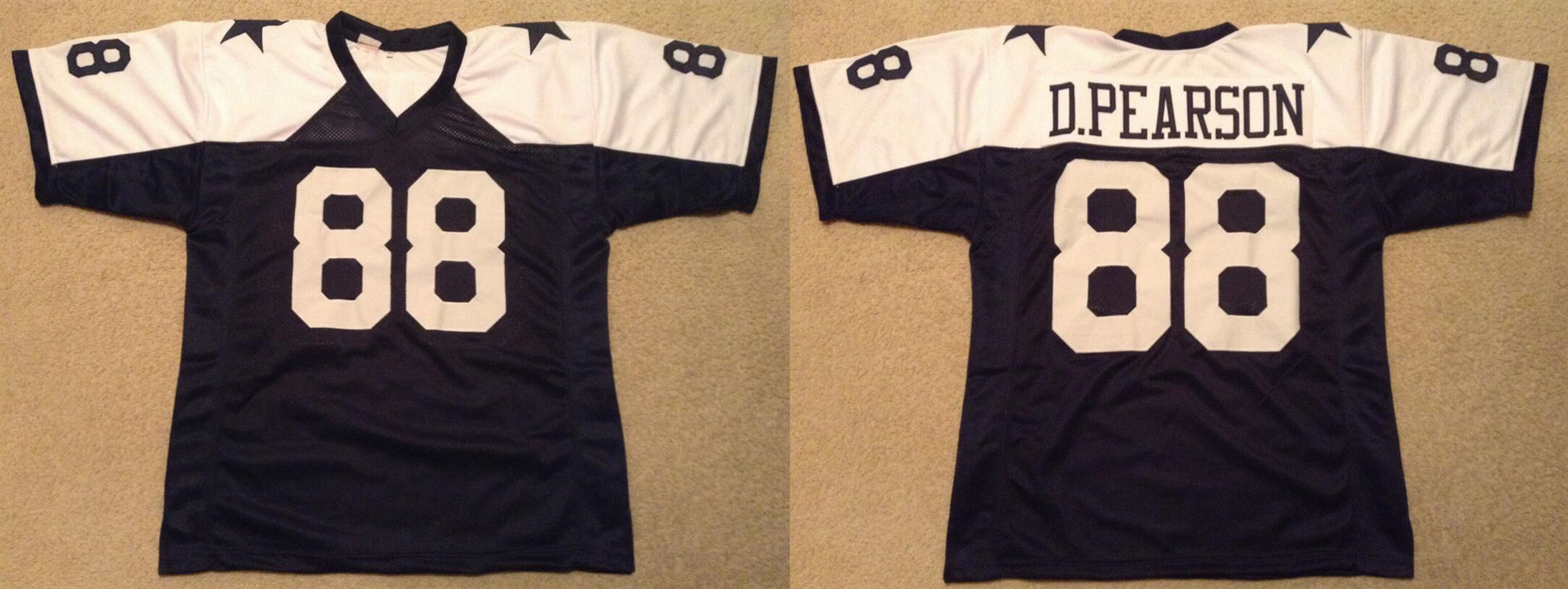 Dallas Cowboys #88 Drew Pearson Navy White Thanksgiving Stitched Jersey