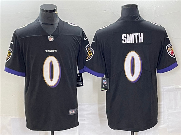 Baltimore Ravens #0 Roquan Smith Black Vapor Untouchable Limited Stitched Jersey