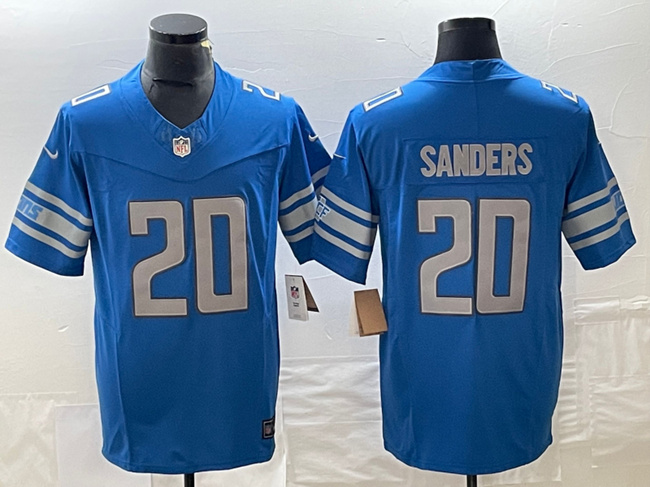Detroit Lions #20 Barry Sanders Blue 2023 F.U.S.E. Vapor Untouchable Limited Stitched Jersey