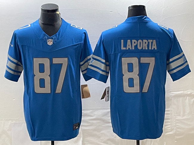 Detroit Lions #87 Sam LaPorta Blue 2023 F.U.S.E. Vapor Untouchable Limited Stitched Jersey