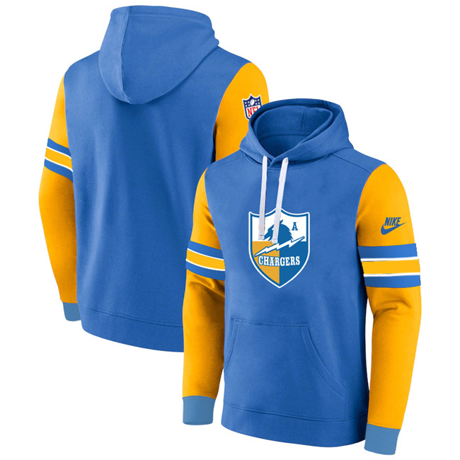 Los Angeles Chargers Yellow Blue Pullover Hoodie