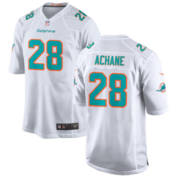 Miami Dolphins #28 De'Von Achane White Stitched Game Jersey